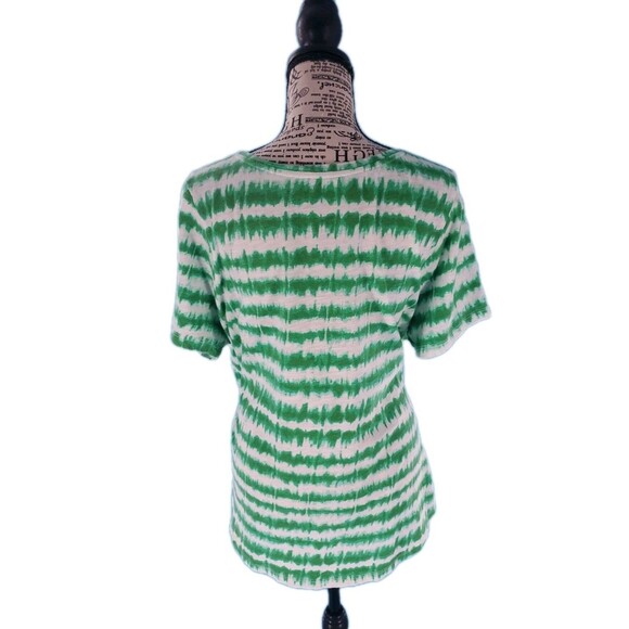 Womens Tie Dye Tee Geen Sz 16 Lightweight Summer Short Sleeve Lane Bryant - Picture 9 of 10